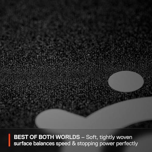 SteelSeries QcK XL Performance Balance Gaming Mouse Pad - Extra Density for Smooth Glide - Flat Stitched Hems - Non-Slip Neoprene Rubber Base - 900 x 400mm - FPS, MOBA, RTS, MMO 5