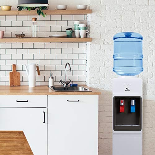 Avalon Top Loading Water Cooler Dispenser - Hot & Cold Water, Child Safety Lock, Innovative Slim Design, Holds 3 or 5 Gallon Bottles - UL Listed 7