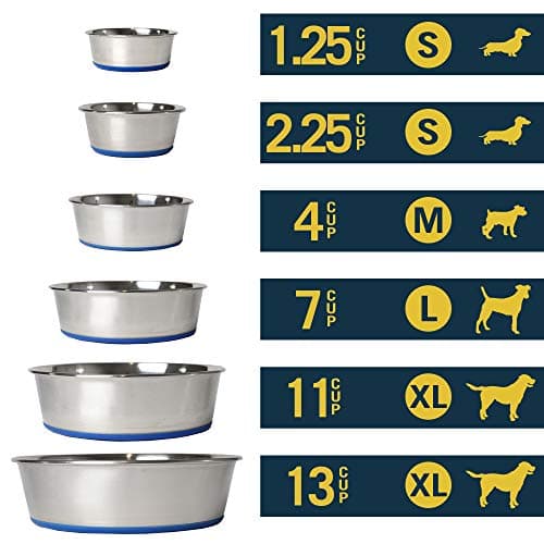 OurPet's DuraPet Premium Dishwasher Safe Stainless Steel Dog Bowl for Food or Water [Multiple Sizes for Small to Large Dogs] in Traditional or Wide Base Design - 8 CUP 6
