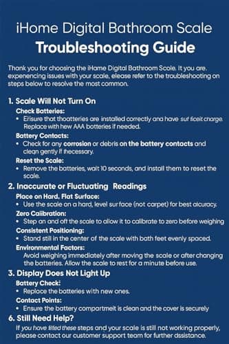 iHome Digital Scale, Bathroom Scale, Batteries Included, Scale Body Weight, Weight Scale, Bathroom Scales for Weight, Digital Scales for Body Weight (Black) 8