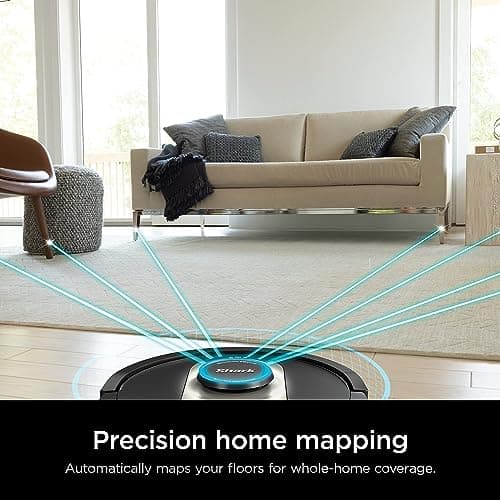 Shark AV2501AE AI Robot Vacuum with XL HEPA 60-Day Self-Empty Base, LIDAR Navigation, Perfect for Pet Hair, Compatible with Alexa/Wi-Fi, Carpet & Hard Floor, Black (Renewed) 6