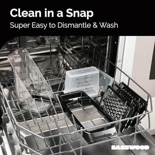 BASSWOOD Cheese Grater with Container - Box & Lemon Zester - Stainless Steel Food Grater 7