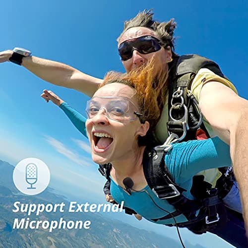 AKASO Brave 4 Action Camera 4K 30fps Ultra HD WiFi Sport Cameras with 170° FOV, Image Stabilization, 131FT Waterproof Underwater Camera with 2x1050mAh Batteries, Helmet Accessories Kit 8