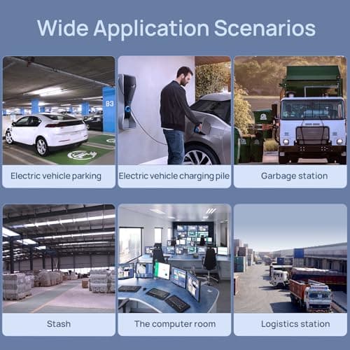 VIKYLIN 4MP IP POE Thermal Camera,Visible and Thermal Channels Dual Image Fusion, AI Human/Vehicle Classification with Heat,Call and Smoking Detection Camera,Active deterrents,IVS,Outdoor and Indoor 8