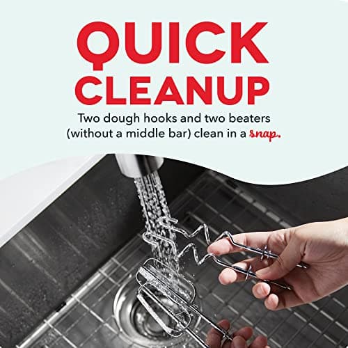 Dash Stand Mixer (Electric Mixer for Everyday Use): 6 Speed Stand Mixer with 3 Quart Stainless Steel Mixing Bowl, Dough Hooks & Mixer Beaters for Dressings, Frosting, Meringues & More - Aqua 5