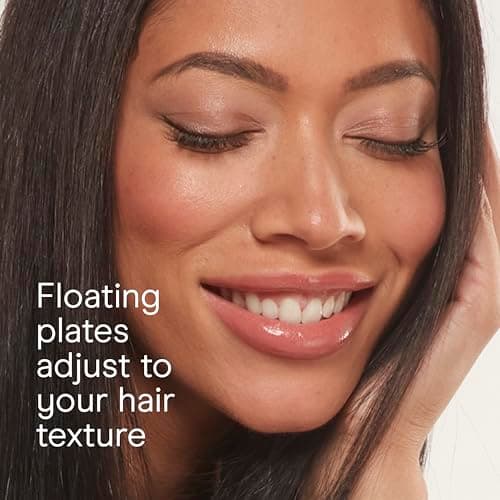 INFINITI PRO CONAIR Rose Gold Ceramic Flat Iron Hair Straightener, 1-Inch Flat Iron with Extra-Long Plates, including a Floating Plate, Advanced Heat Technology, Black 6