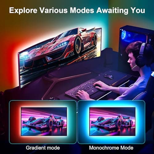 Nexillumi LED Lights for TV, 13.2ft TV LED Backlight for 32-65 Inch, RGB LED Strip Lights Behind TV, APP Remote Control Music Sync TV Led Lights for Bedroom 5