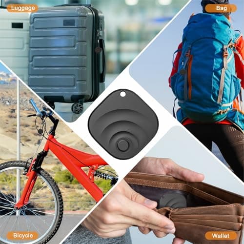 2026 Upgraded Android Tracker Tags-4 Pack, Tracking Device for Android Phones, Compatible with Google Find Hub, Air Tracker Item Locator for Keys, Luggage, Backpack, Travel 6