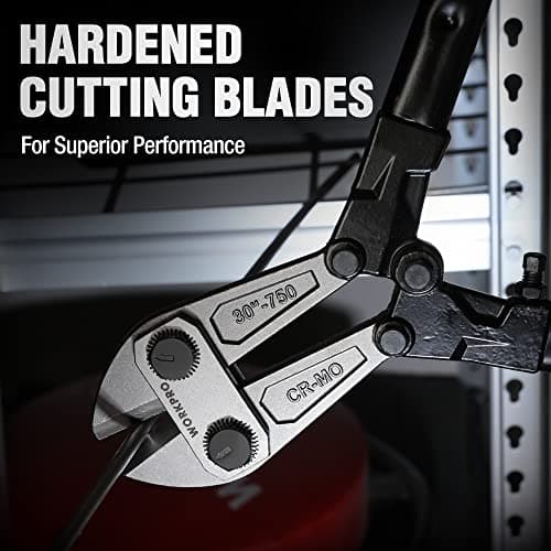 WORKPRO W017007A Bolt Cutter, Bi-Material Handle with Soft Rubber Grip, 30", Chrome Molybdenum Steel Blade 5