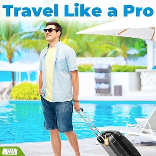 Mifflin-USA Luggage Tags (Assorted, 6 PK), Bag Tag for Baggage, Suitcase Tags Bulk 5