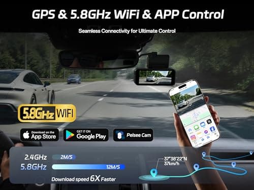 Pelsee P1 Pro Dash Cam Front and Rear with Hardwire Kit 6