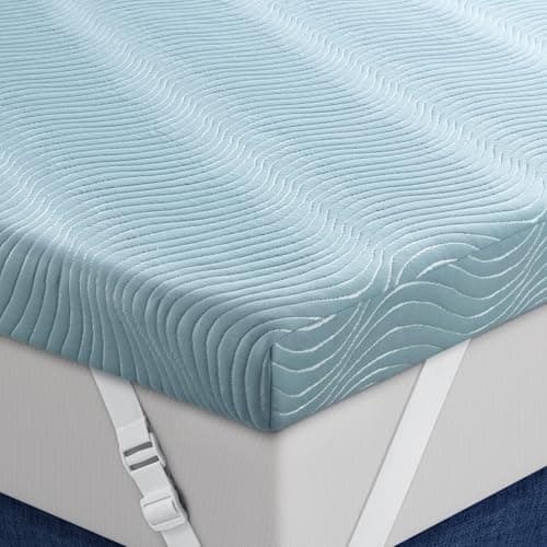 Firm Mattress Topper Queen Size, 3 Inch Cooling Extra Firm Gel Memory Foam Bed Toppers for Back Pain Relief, Mattress Pad for Back Sleepers & Spinal Alignment, CertiPUR-US Certified