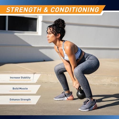 Marcy Hammertone Kettlebells, Ideal Workout Weights For Home Gym, Cast Iron, Black, 10lbs HKB-010 7