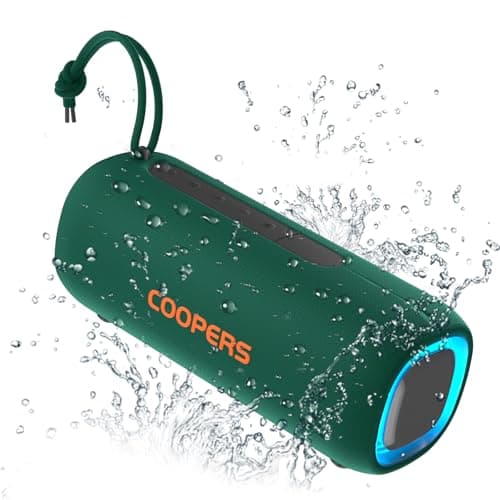 Portable Bluetooth Speaker, Wireless Bluetooth Speaker with Clear Loud Stereo Sound, IPX5 Waterproof Speakers with RGB Lights, BT5.3, Long Playtime, TWS Pairing for Home Outdoor Party Beach Travel