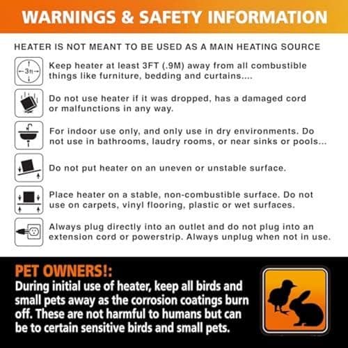 Comfort Zone Electric Mini Fireplace Space Heater with Realistic 3D Flame, Stay-Cool Body, Carry Handle, Overheat Sensor, and Safety Tip-Over Switch, Ideal for Home, Bedroom, & Office, 1,200W, CZFP1 9