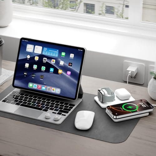Wireless Charger for iPhone-3 in 1 Charging Station for Apple Multiple Devices, Travel Charger for iPhone 16 15 14 13 12 pro max & AirPods 4/3/Pro & Apple Watch 6