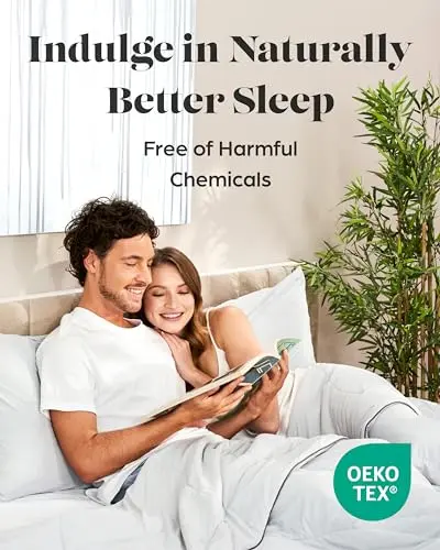 Lavish Comforts® Cooling Pillow Cases for Hot Sleepers, Silver-Infused SleepCool+ Fabric Hypoallergenic, Cold to Touch, Zippered King Pillow Covers for Acne, Frizz & Night Sweats 2 Pack (White, King) 6