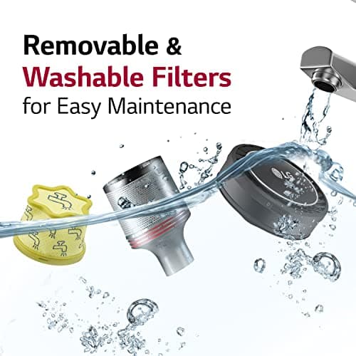 LG CordZero Cordless Stick Vacuum, Lightweight with Powerful Suction for Hard Floors, Carpets & Furniture, 2 Batteries up to 100min Runtime, 10-Year Motor Warranty, A916BM Matte Black 7