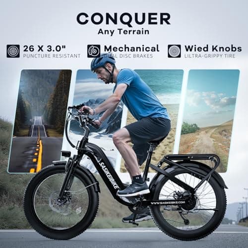 SASIKEIBIKE Electric Bike for Adults-Blue 5