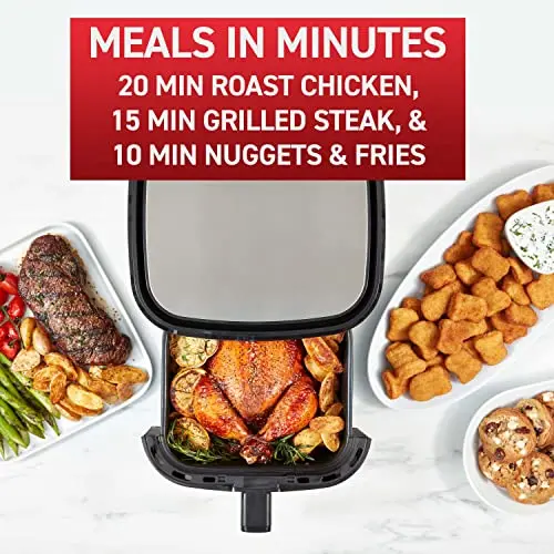 T-fal Air Fryer & Grill Combo Digital, 2-in-1, 4.4 Qrt, black 6