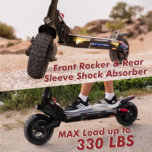 Circooter Mate Electric Scooter Adult with APP, 330LBS Max Load, 1000W Peak Motor, 28 Mph Top Speed, 25 Miles Max Range, 10 inches All Terrain Tires Off Road Scooter Electric for Adult 2