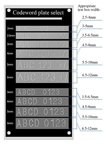 Manual Nameplate Metal Label Stamping Printer Machine Marking Machine for Metal (No.3 Codeword Plate) 9