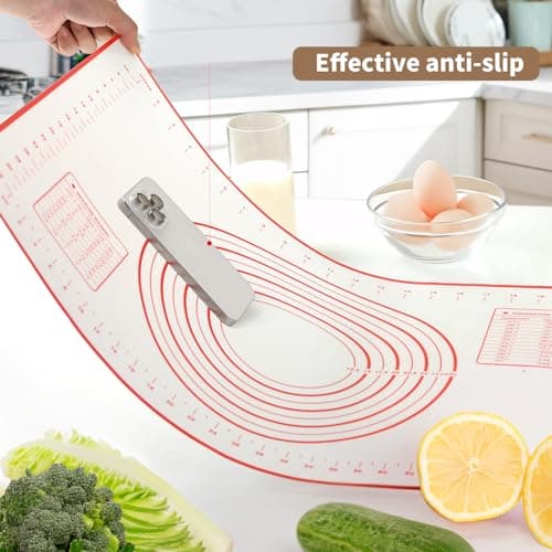 Non-Slip Silicone Baking Mat, Reusable Non-Stick Baking Silicone Mats for Baking, Breads, Pizzas, Fudge and Other Treats. the Baking Mat can Also Be Used as an Oven Liner-Size: 24x16 Inch 5