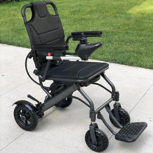 [2026 Model] Power Wheelchair Lightweight Foldable, World's Lightest Electric Wheelchair Only 30 lbs for Adults & Seniors, Airline Approved, Travel-Friendly, All-Terrain Motorized Wheel Chair 8