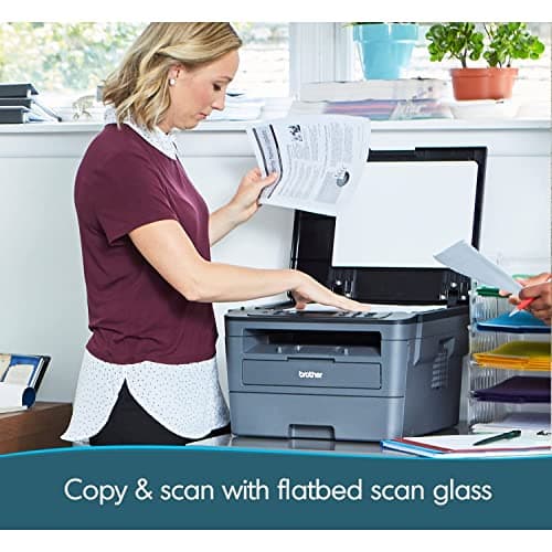 Brother Monochrome Laser HLl2390DW, Wireless Networking, Duplex Printing Refresh Subscription with Free Trial and Amazon Dash Replenishment Read 5