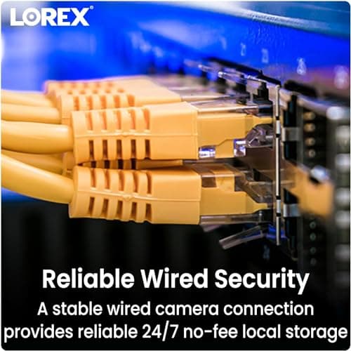 Lorex 4K 8MP IP Bullet PoE Black Wired Security Camera | Add-On Camera | Color Night Vision | Smart Motion Detection (Person/Vehicle) | Listen-in Audio | IP67 Weatherproof | Metal Housing 8