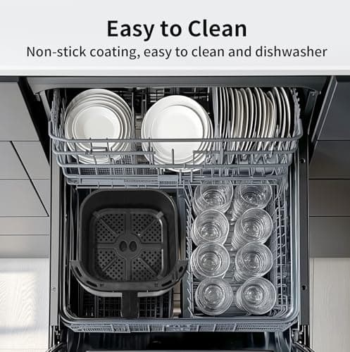 TOKIT Kitchen Air Fryer Countertop 10-in-1 with 4.8 QT Capacity Airfryer 95% Less Oil, 100+ Recipes, 1500W Max 400℉,Roast, Reheat, Dehydrate, Bake, Broil & More, Nonstick Basket Dishwasher-Safe, Gift 7