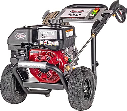 Simpson Cleaning 3400 PSI Gas Pressure Washer, 2.5 GPM Power Washer for Residential Use, Kohler RH265 Engine, 25-Foot MorFlex Hose, MegaShot, 49-State (MS61084-S)