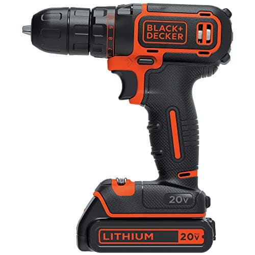 BLACK+DECKER 20V MAX Cordless Drill/Driver Kit with ‎Battery, Charger, and Double Ended Bit (BDCDD120C) 2