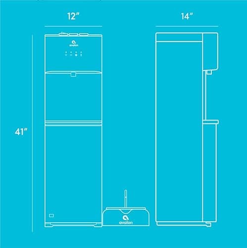 Avalon Self Cleaning Bottleless Water Cooler Water Dispenser with Pet Bowl- 2 Temperature Settings - Hot & Cold, Durable Stainless Steel, NSF Certified Filtration- UL Listed 6