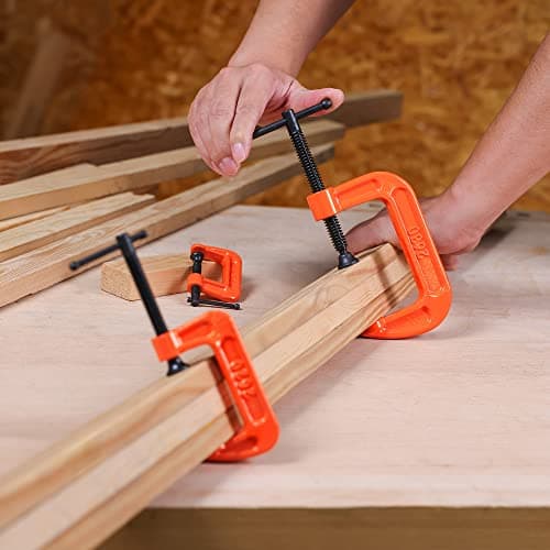 PONY Malleable Iron C-Clamp Set, 3-Piece, (1", 2", 3") 6