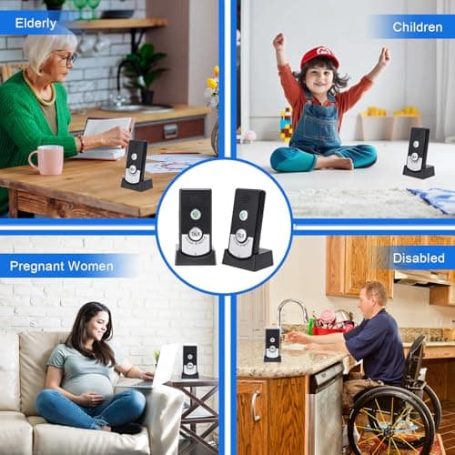 Intercom System for Home, 2 Way Voice Intercom Wireless, Home Intercom System Super Long Range Intercomunicador Intercom Doorbell System Unit for Home Hospital Office 9