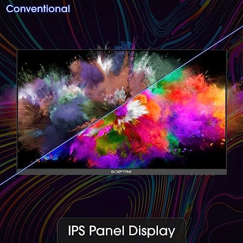 Sceptre New IPS 24-inch Gaming Monitor 180+Hz DP x2 HDMI x2 1ms 100% sRGB Build-in Speakers Machine Black 2026 (E248B-FPT168 Series) 7
