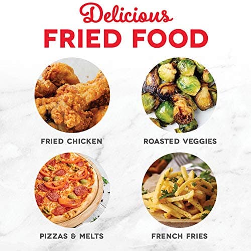 Dash Digital Tasti-Crisp™ Air Fryer - Compact Electric Digital Fryer With Auto Shut-Off Feature - Ideal for Small Spaces - AirCrisp® Technology - 2.6 Quarts - Red 5