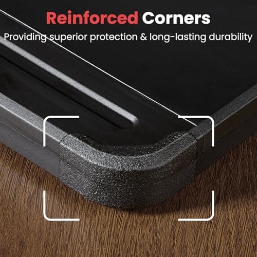 Sooez Reinforced Clipboard with Storage, Inner Plastic Folder Attached, Heavy Duty Plastic Clip Boards 8.5x11 with Pen Holder, High Capacity Nursing Clipboard for Teacher Office Home, Letter / A4 Size 6