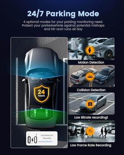 COOLCRAZY Dash Cam Front Rear - 4K+1080P Full HD Dashcam Free 64GB Card, with 5G WiFi GPS, Dual Dash Camera for Cars with 3" IPS Screen, Night Vision, HDR, App Control, 24H Parking Mode, Loop Record 8