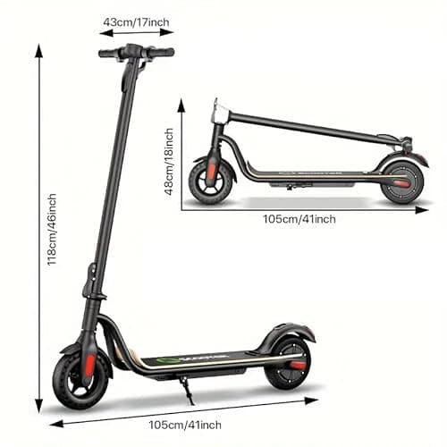 Electric Scooter,Electric Scooter Adults for Commuting,Lightweight,15.5mph, 7800mah Battery, Dual Brakes, 3-Speed Gear, for Teens & Adults 8
