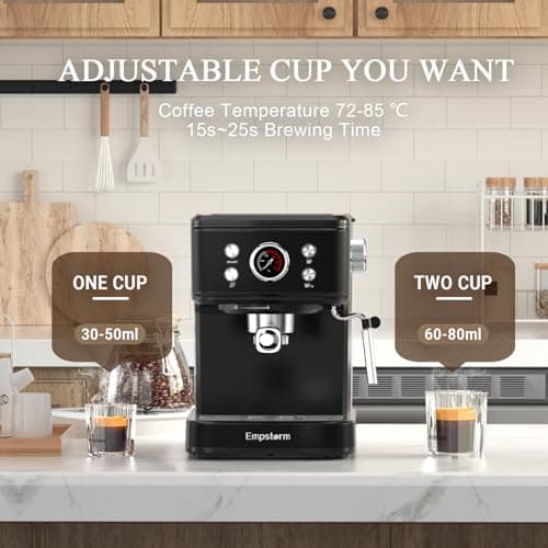 Empstorm Espresso Machine 20 Bar with Steam Milk Frother, Espresso maker Compatible for NS Original Capsules 2 IN 1 expresso maker, Professional Cappuccino Expresso Machine for Home and Office 5
