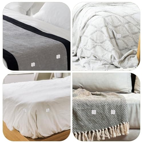 100pcs Bed Skirt Pins, 0.43 Inch Twist Pins with Clear Heads Upholstery Tacks Headliner Pin for Slipcovers and Bedskirts Holders (Four-Leaf Clover) 6