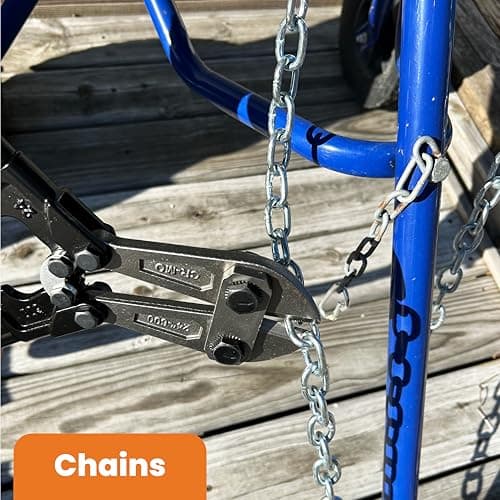 ZipTie.com 24” Bolt Cutter with Soft Rubber Grip - Chrome Molybdenum Steel Blade For Easy Cutting - Heavy-Duty Wire Pliers,Bolt, Chain, Rebar, Lock & Metal Cutter - Ergonomic, Anti-Slip Handle 8
