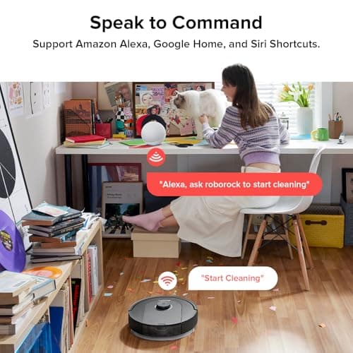 roborock Q5 Pro Robot Vacuum and Mop Combo, 5500Pa Powerful Suction, DuoRoller Brush, LiDAR Navigation, 3D Mapping, Robotic Cleaner for Dirt, Floors, Pet Hair, 240min Runtime, Smart No-Go Zone, Black 8