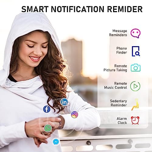 Moremore Fitness Tracker with 24/7 Heart Rate, Sleep Tracker, Blood Pressure, Stopwatch, Activity Tracker with 1.1" AMOLED Screen, Waterproof Step Tracker for Android iPhones Men Women 6