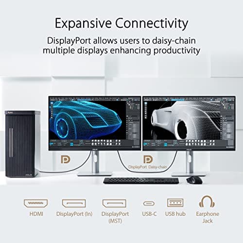 ASUS ProArt Display 27” 4K HDR Professional Monitor (PA279CRV) - IPS, UHD (3840 x 2160), 99% DCI-P3/Adobe RGB, ΔE < 2, Calman Verified, USB-C PD 96W, DisplayPort, Daisy-Chain, Ergonomic, 3yr Warranty 5