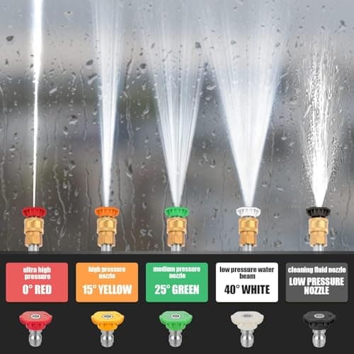 4200 PSI Gas Pressure Washer, 4.0 Max GPM 212CC 7HP Commercial Gas Power Washer, Spray Gun and Wand, 5 Nozzle Set, for Cars/Fences/Driveways/Homes/Patios/Furniture 7