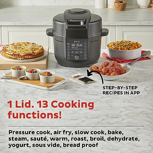 Instant Pot 6.5 Quart Duo Crisp Ultimate Lid with WIFI, 13-in-1 Air Fryer and Pressure Cooker Combo, Sauté, Slow Cook, Bake, Steam, Warm, Roast, Dehydrate, Sous Vide, & More, Includes App with Recipes 3