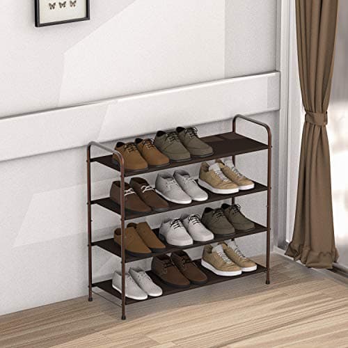 Simple Houseware 4-Tier Shoe Rack Storage Organizer, Bronze 2